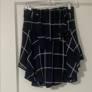 A.L.C. Asymmetrical Navy and White Skirt